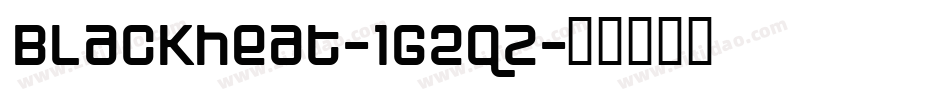 Blackheat-1G2qZ字体转换