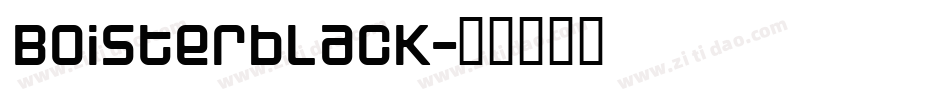 Boisterblack字体转换