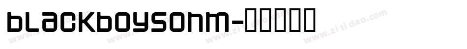 blackboysonm字体转换