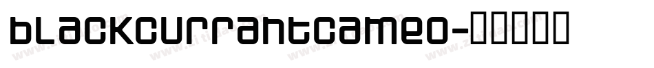 blackcurrantcameo字体转换