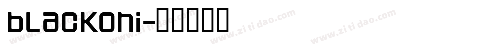 blackoni字体转换