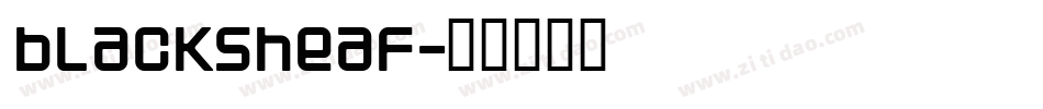blacksheaf字体转换