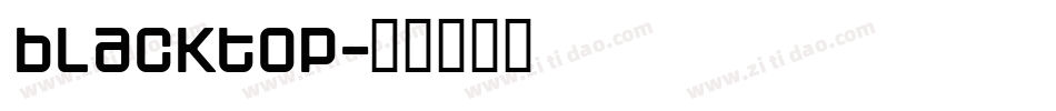 blacktop字体转换