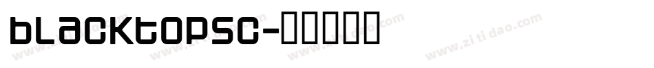 blacktopsc字体转换