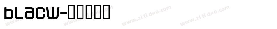 blacw字体转换