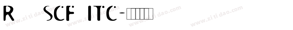 RoswellSCFourITC字体转换