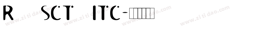 RoswellSCThreeITC字体转换