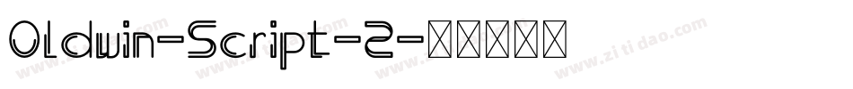 Oldwin-Script-2字体转换