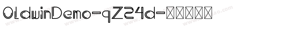 OldwinDemo-qZ24d字体转换