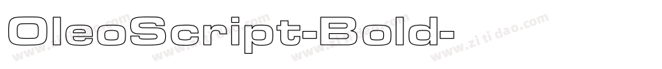 OleoScript-Bold字体转换