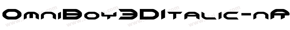 OmniBoy3DItalic-nRx2J字体转换