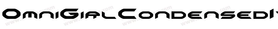 OmniGirlCondensedItalic-vm3RZ字体转换
