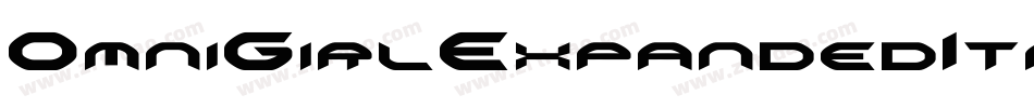 OmniGirlExpandedItalic-7B96E字体转换