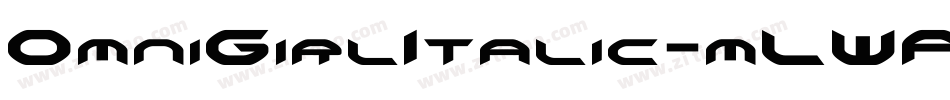 OmniGirlItalic-mLWPV字体转换