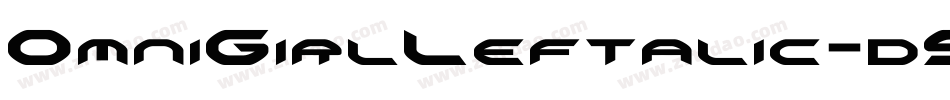 OmniGirlLeftalic-d9AOl字体转换