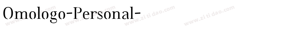 Omologo-Personal字体转换