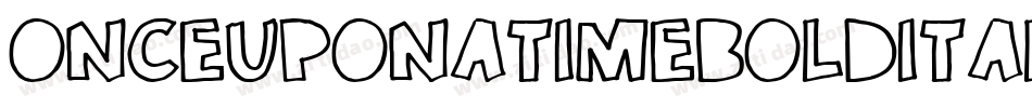 OnceUponATimeBoldItalic-1KA4字体转换