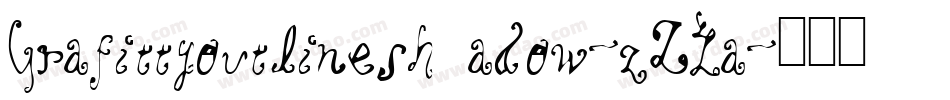Grafittyoutlineshadow-zZLa字体转换