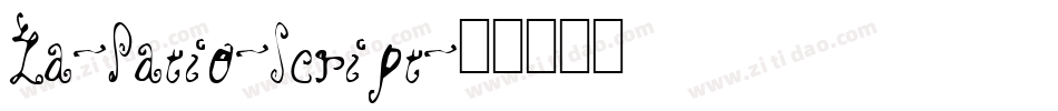 La-Patio-Script字体转换