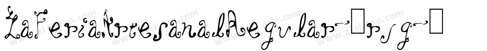 LaFeriaArtesanalRegular-1rjg字体转换