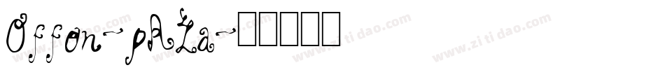 Offon-pRLa字体转换