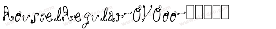 RoustelRegular-OVOoo字体转换