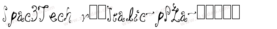 Spac3Techv17Italic-pPLa字体转换