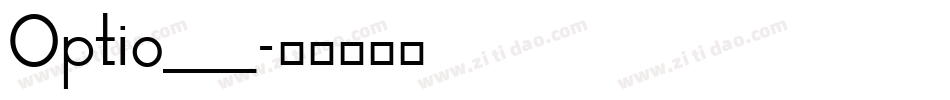 Optio___字体转换