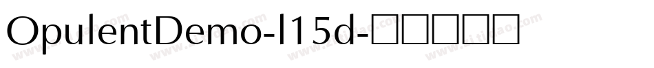 OpulentDemo-l15d字体转换