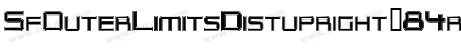 SfOuterLimitsDistupright-84rB字体转换 SfOuterLimitsDistupright-84rB字体转换