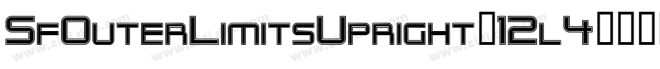 SfOuterLimitsUpright-12l4字体转换 SfOuterLimitsUpright-12l4字体转换