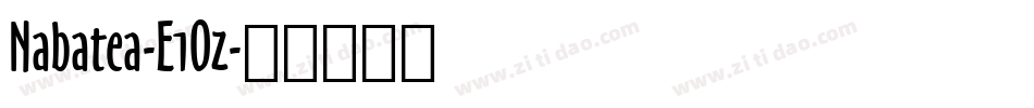 Nabatea-E1Oz字体转换
