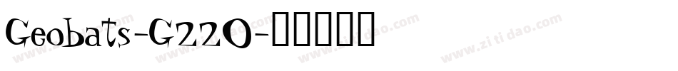 Geobats-G22O字体转换