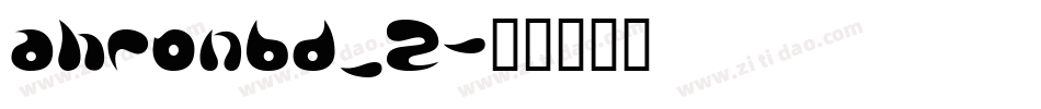 ahronbd_2字体转换
