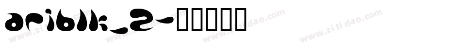 ariblk_2字体转换