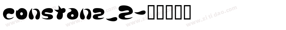 constanz_2字体转换