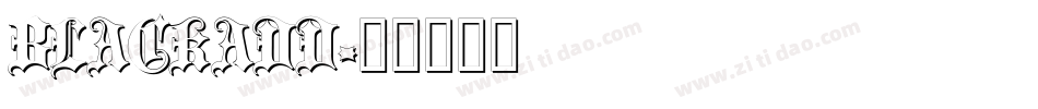 BLACKADD字体转换