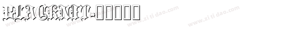 BLACKNIT字体转换