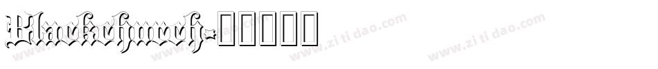 Blackchurch字体转换