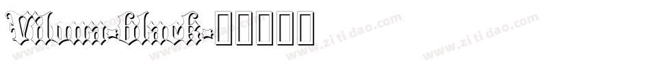 Vilona-black字体转换
