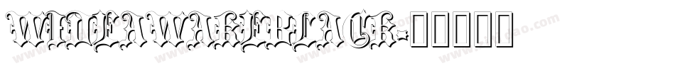 WIDEAWAKEBLACK字体转换
