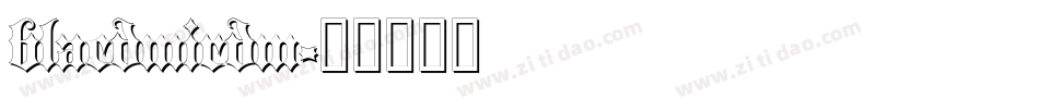 blacdmirdm字体转换