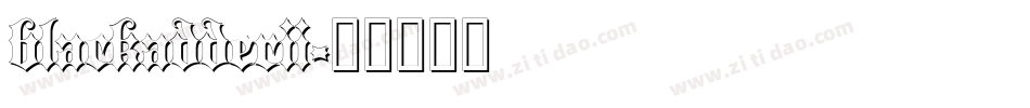 blackadderii字体转换