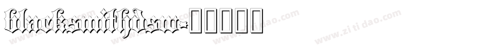 blacksmithdsw字体转换