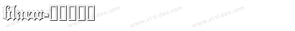 blacw字体转换