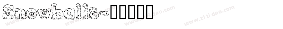 Snowballs字体转换
