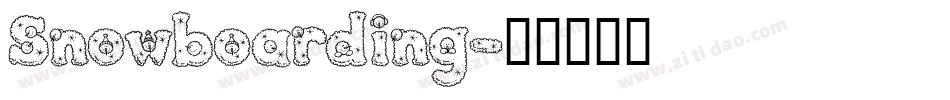Snowboarding字体转换