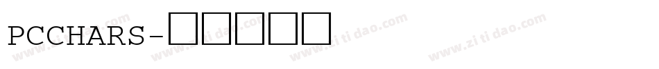 PCCHARS字体转换