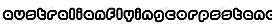 Australianflyingcorpsstencil-gpR1字体转换