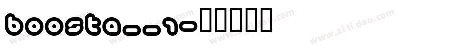 BOOSTA__1字体转换
